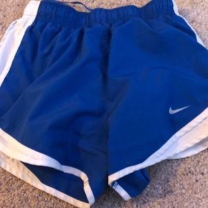 Blue Nike shorts